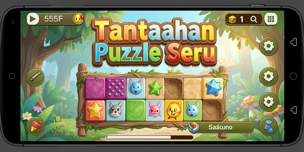 Screenshot gameplay menampilkan tantangan Puzzle yang menarik.