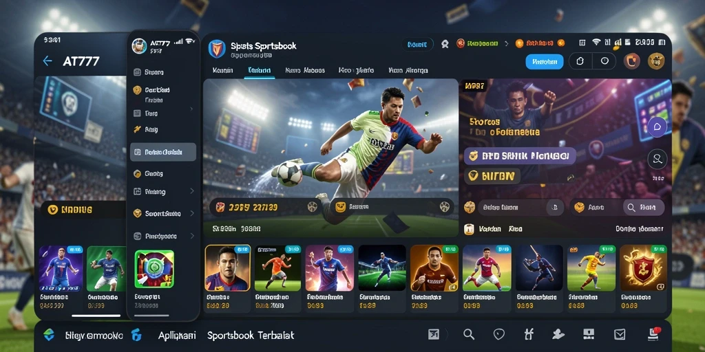 Screenshot gameplay AT777 menampilkan taruhan real-time pada berbagai olahraga.