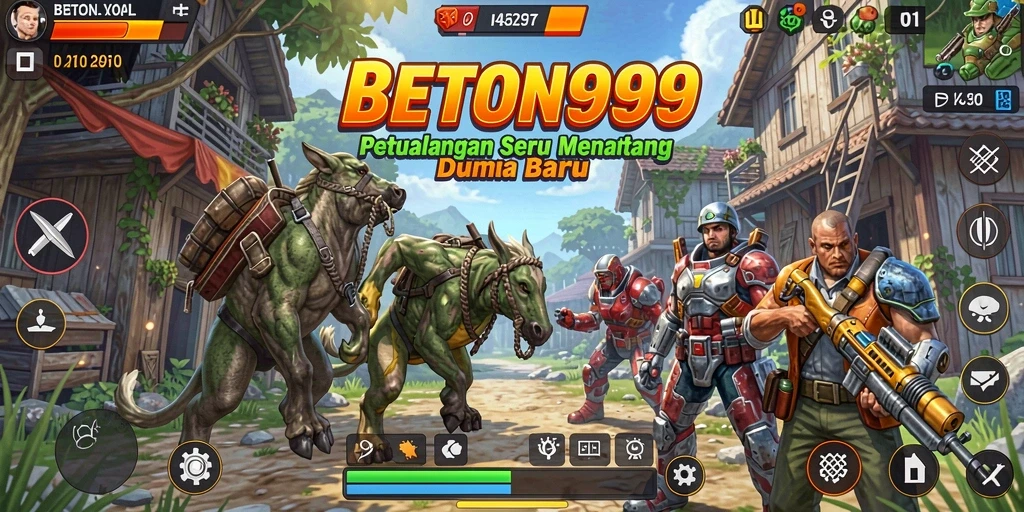 Gameplay seru dari BETON999 yang penuh petualangan.