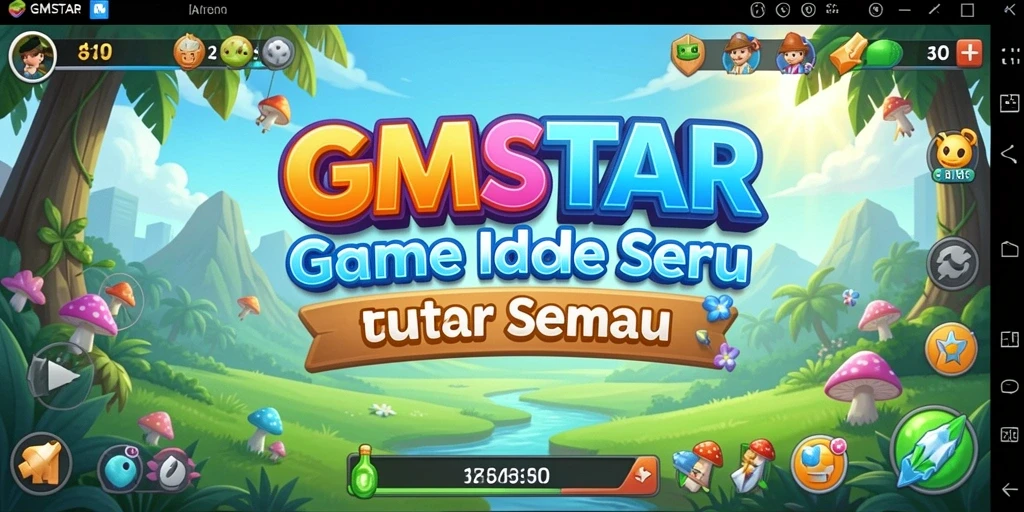 Tampilan gameplay GMSTAR yang menarik dan penuh aksi dalam format Idle.