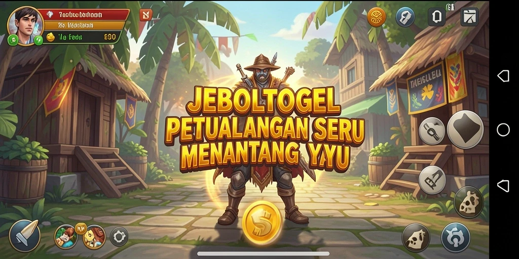 Tampilan seru gameplay JEBOLTOGEL dengan suasana petualangan yang menegangkan.