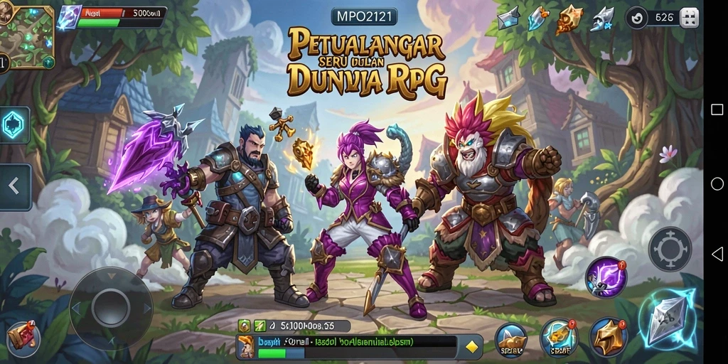Tangkap momen seru dalam pertempuran RPG di MPO2121.
