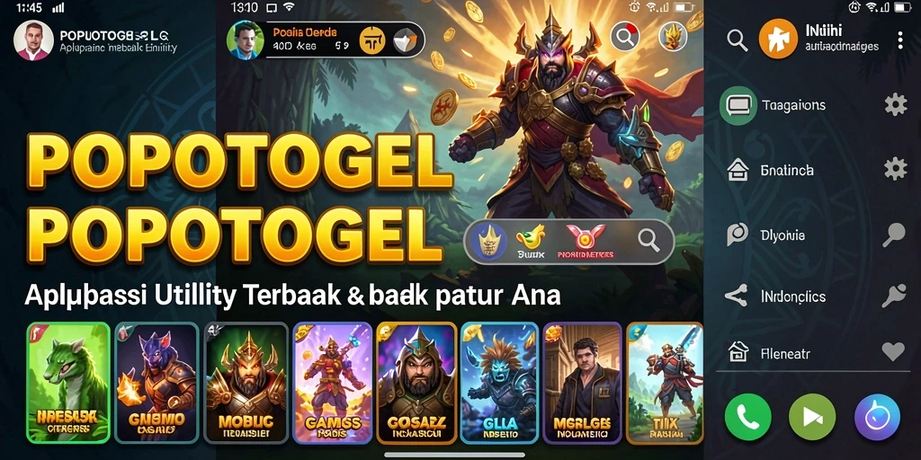Screenshot utama POPOTOGEL menampilkan fitur pengingat yang praktis.