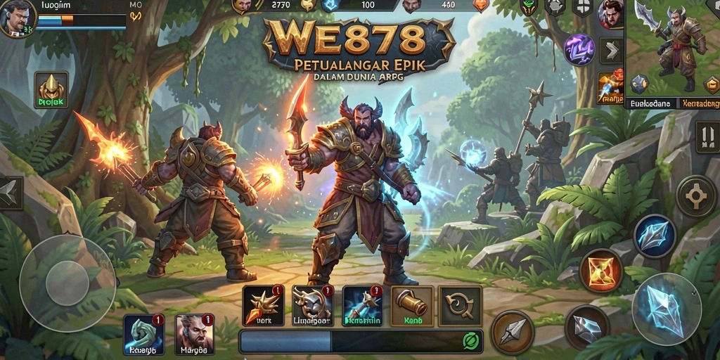Gameplay WE878 dengan pertarungan seru dan eksplorasi dunia yang menakjubkan.
