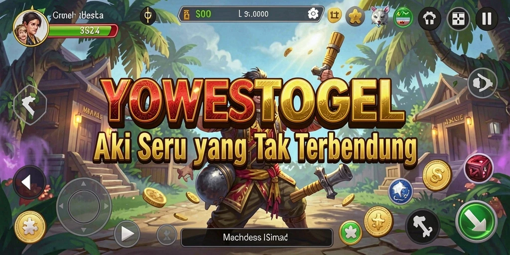 Tampilan aksi seru dalam gameplay YOWESTOGEL.